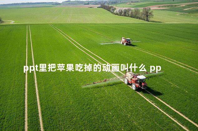 ppt里把苹果吃掉的动画叫什么 ppt里把苹果吃掉的动画是补间动画吗